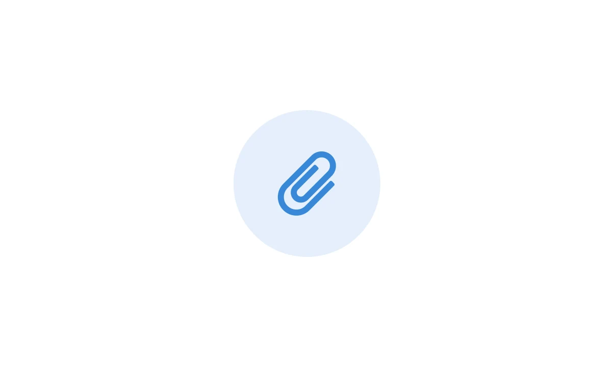 A paperclip icon.
