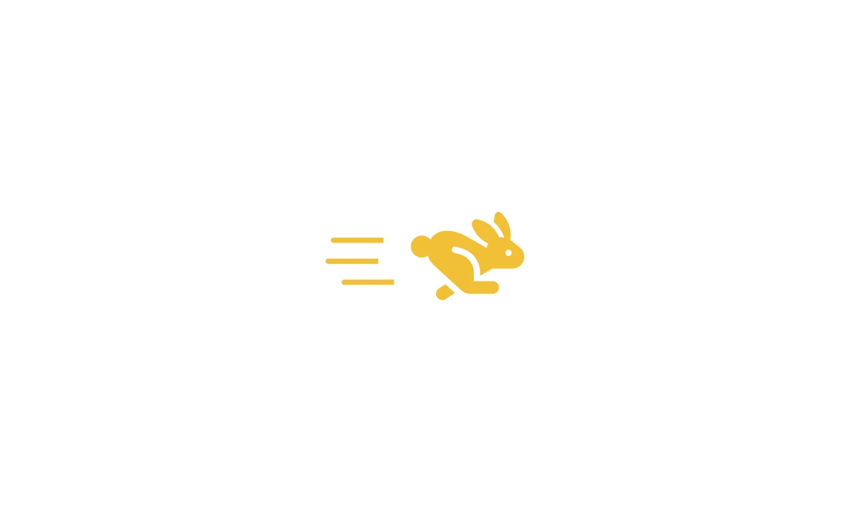 A running rabbit.